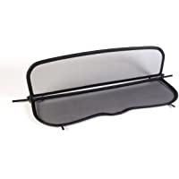 TiefTech Deflector de Viento para Mercedes CLK W209 Descapotable (2003-2010) - Plegable - con Cierre Rápido - Negro…